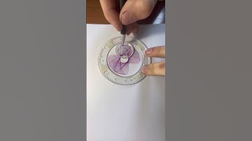 How many rotations did the pen make in total? #shorts #spirograph #art #drawing #2024 #spirography