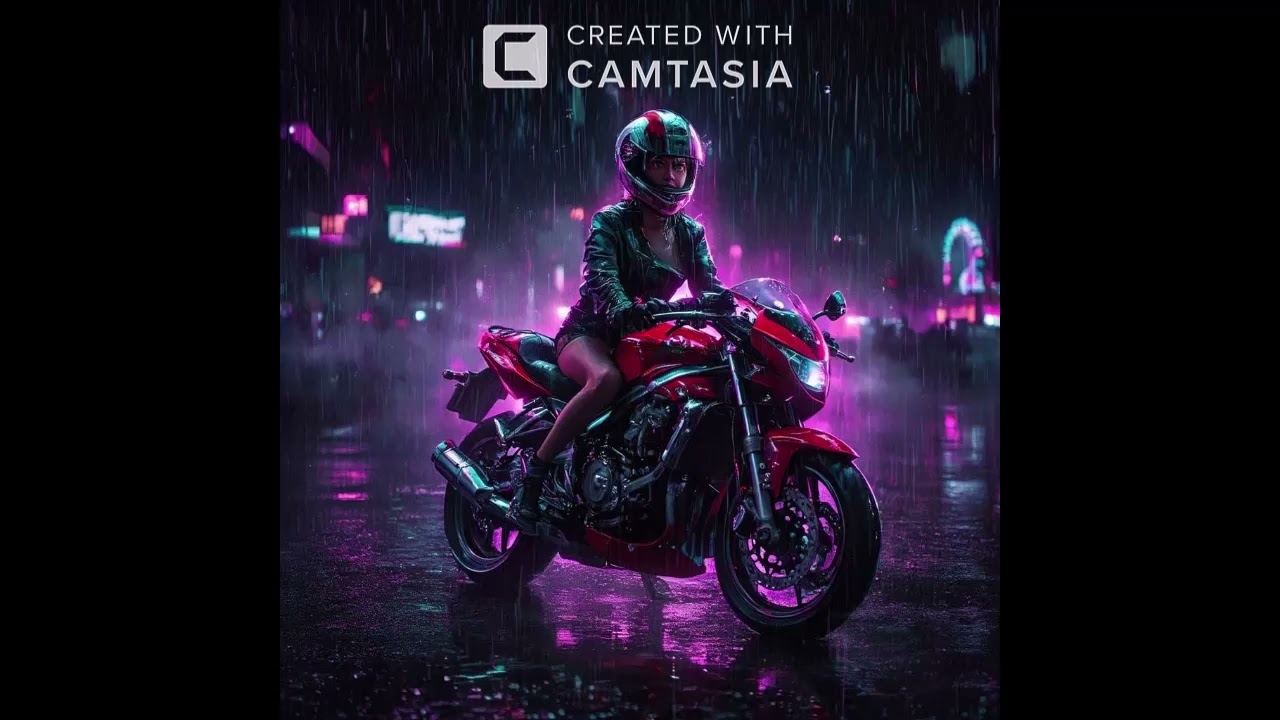 Ragazza e la sua Moto Rossa