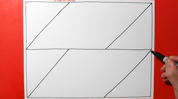 Daily Line Illusion | Unbelievable 3D Art Therapy Pattern / Spiral Drawing / Satisfying & Relaxing