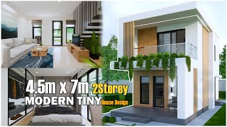 Small House Design | Modern 2Storey House 4.5m x 7m
