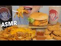 Wendys feast spicy chicken chili cheese fries and frosty asmr relaxing eating sounds  ne