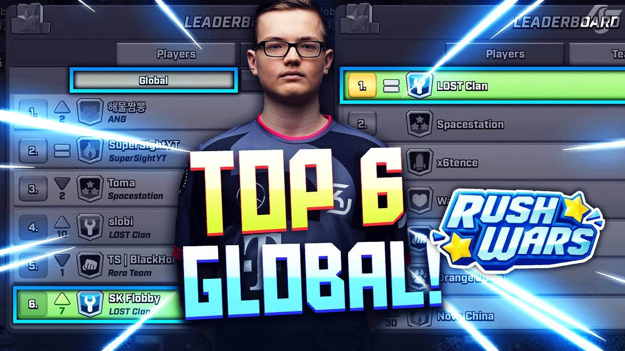 LIVE KAMPF GEGEN PLATZ 1 DER WELT! TOP 6 GLOBAL! | Rush Wars Deutsch