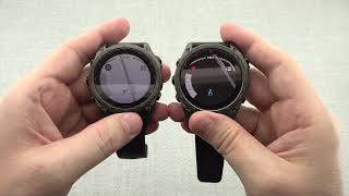 Compare Screen at Garmin Tactix 8 AMOLED and Garmin Tactix 8 Solar