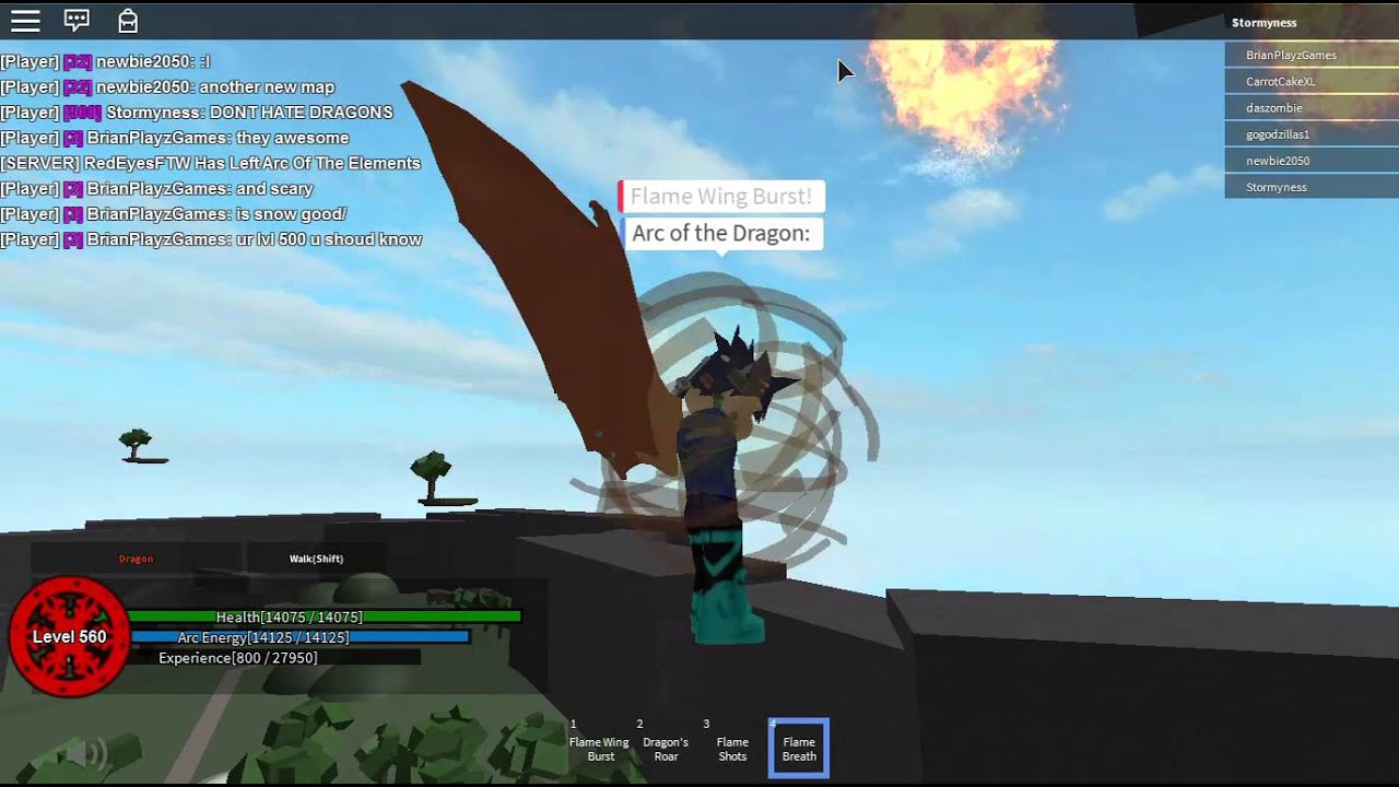 Roblox Arc Of The Elements How A Dragon Flies Youtube - roblox arc
