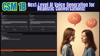 "CSM 1B: Easy Install & Next-Level AI Voice Generation for Realistic Conversations!"