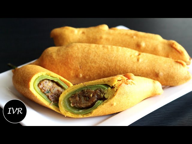 "Rajasthani Mirchi Vada Recipe" | Stuffed Green Chilli Pakora | Mirchi ka Pakoda | Indian Vegetarian Recipes