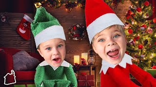 Turning the Kids Into Elf On the Shelf!