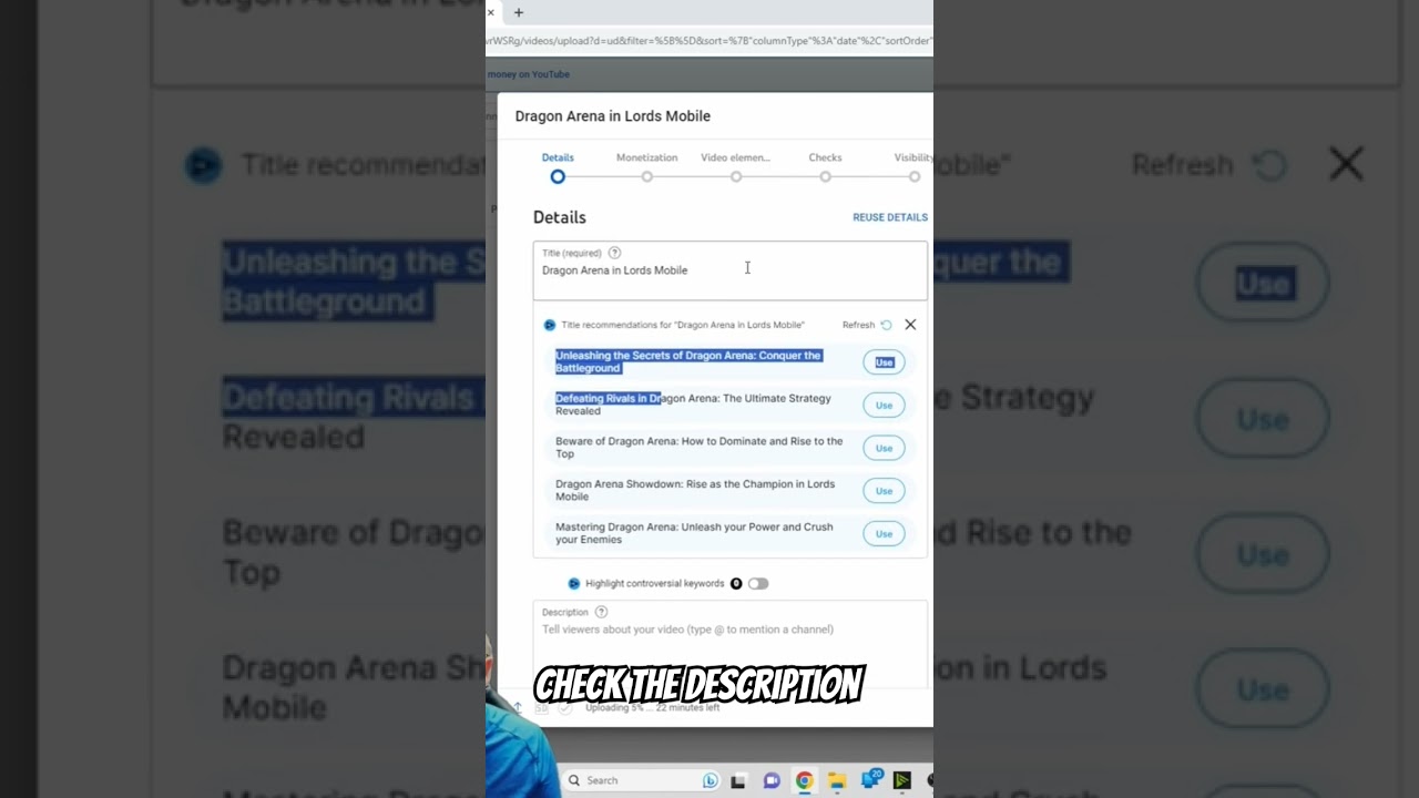 Use VidIQ to make titles easy