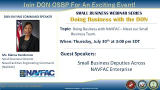 DON OSBP Webinar Series: NAVFAC
