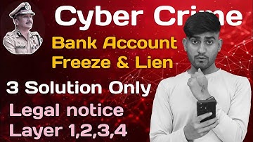 😱 साइबर क्राइम के कारण बैंक खाता फ्रीज और ग्रहणाधिकार? 3 समाधान, पूरी अनफ्रीज प्रक्रिया की व्याख्...