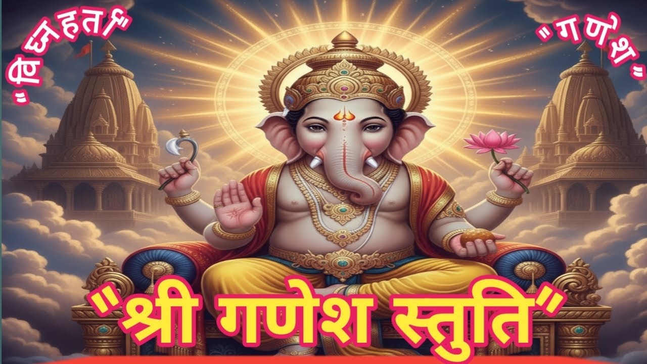 श्री गणेश स्तुति | 10 मिनट | सभी विघ्न दूर करने वाली गणपति स्तुति | Ganesh Stuti