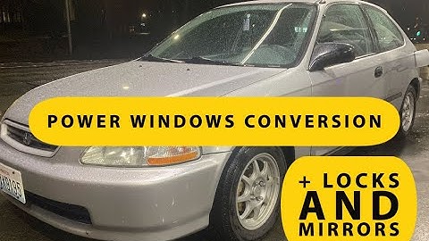 Honda Civic EK Power Windows, Mirrors, and Locks Conversion