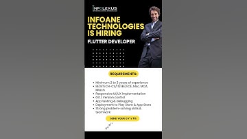 Infoane Technologies is Hiring! Flutter Developer
