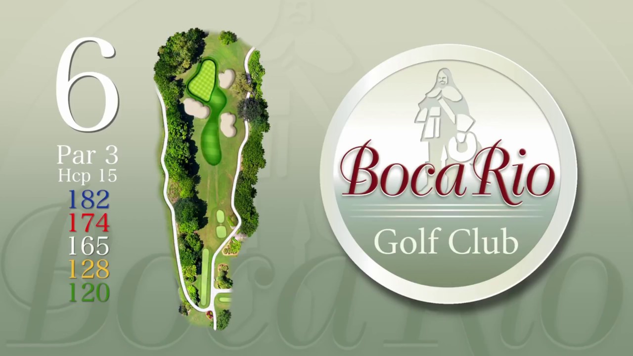 Boca Rio Golf Course - Aerial Flyover - Hole 6 - YouTube