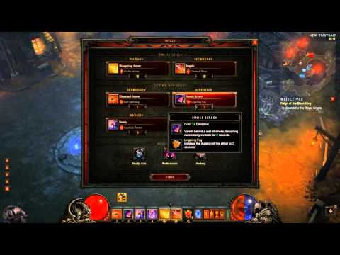 Vlog #1 - Demon hunter runes and skills/gear used in videos talkthrough