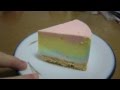 【虹色菓子】虹色チーズケーキ作ってみた【色んな意味でレア】