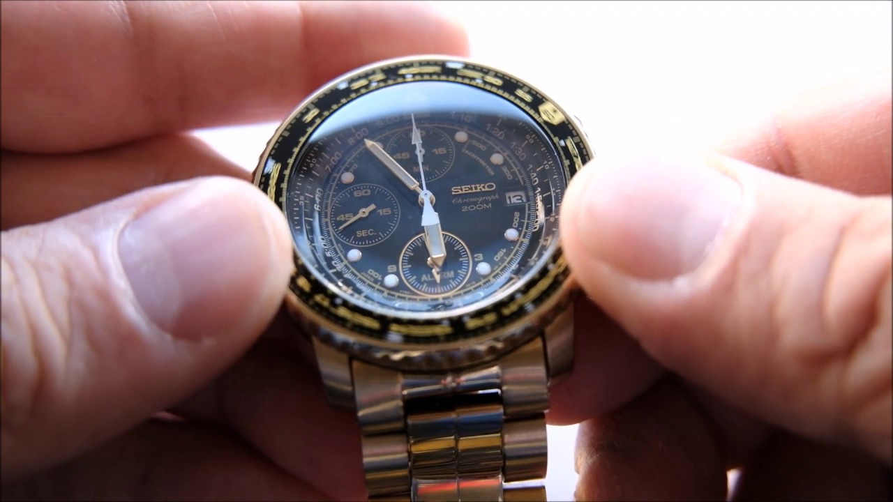 Seiko Flightmaster Chrongraph 7T62 OEBO 200 M Mens Watch - YouTube