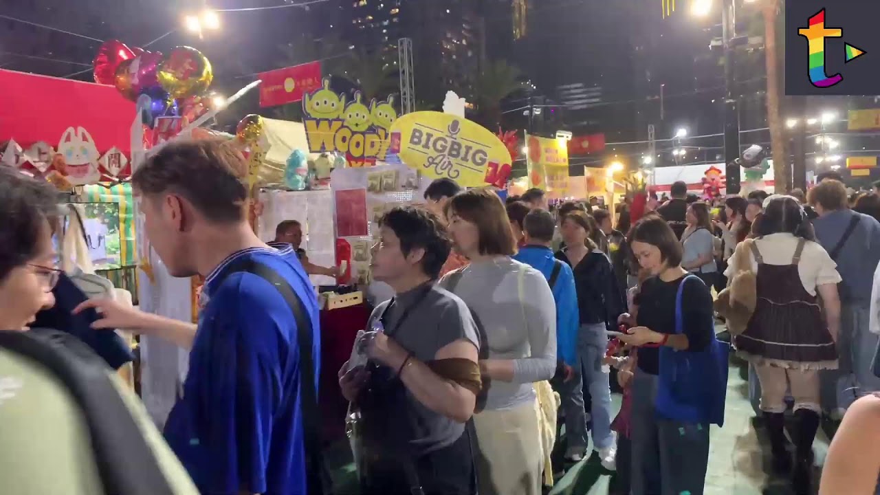 維多利亞公園現場live  全港最大年宵市場維多利亞公園農曆大除夕情況  記者：美娜