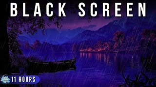 Sleep Deep with RAIN & Binaural Beats ✦ Ambient Music with Lakeside Rain