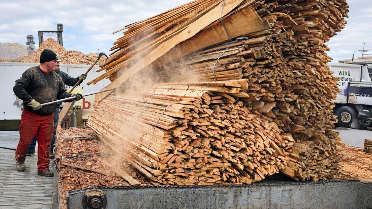 Watch Professionals Handle Giant Logs Like a Pro