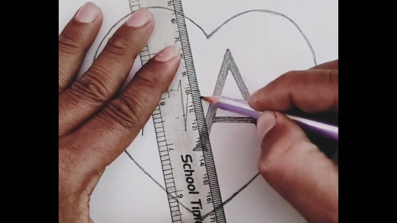 A Name Letter Full Video | Easy A name art | A naam stutas | A naam wale log kaise hote hai #youtube