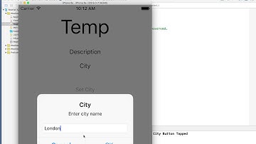 4 Weather App Xcode 7 Delegate