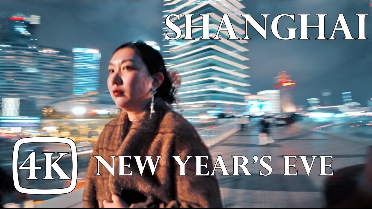Shanghai Walking Tour 4K | New Year’s Eve | Pudong & The Bund | 2+ Hours