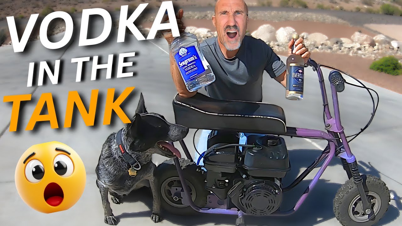 Can a Minibike Handle 80 proof Vodka Fuel? (DON’T TRY THIS)