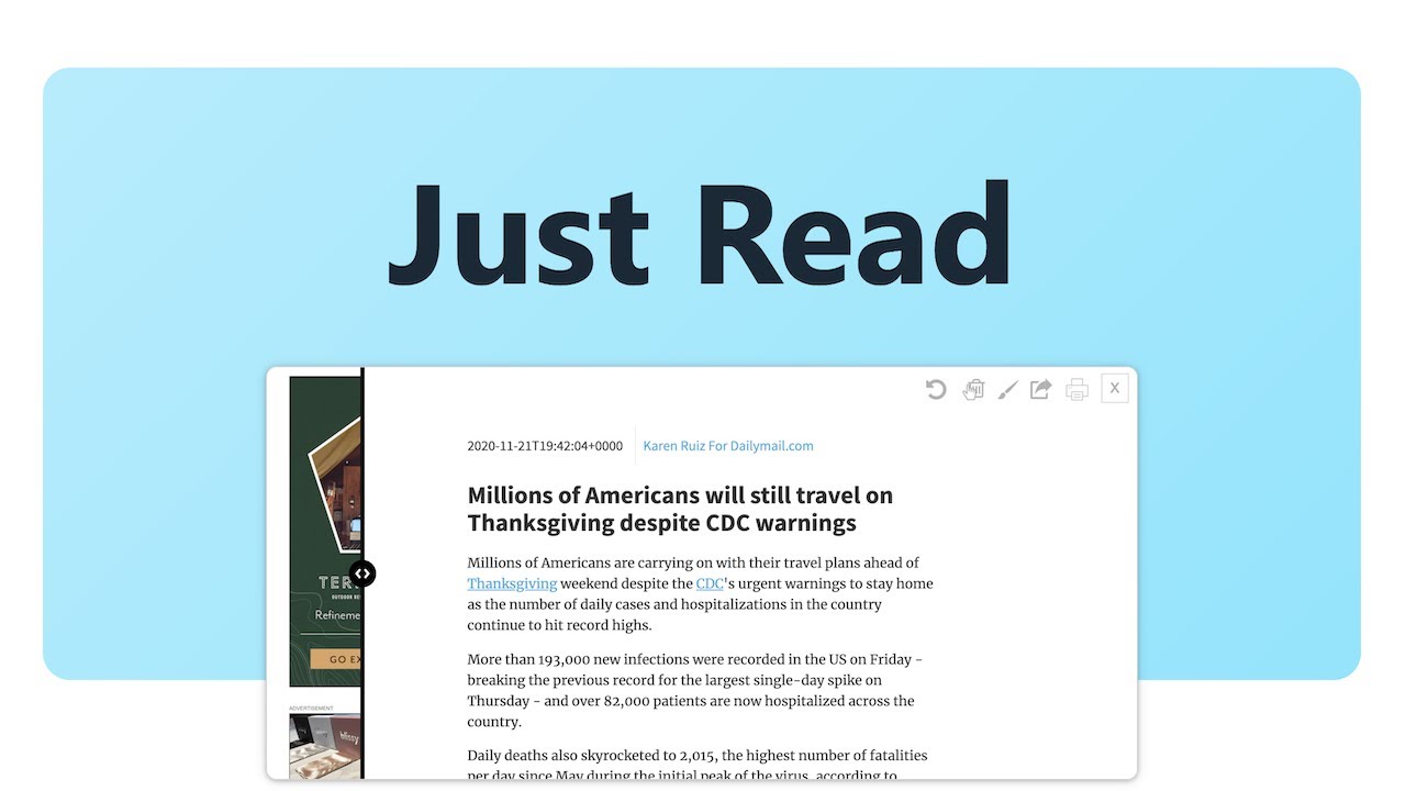 Just reading