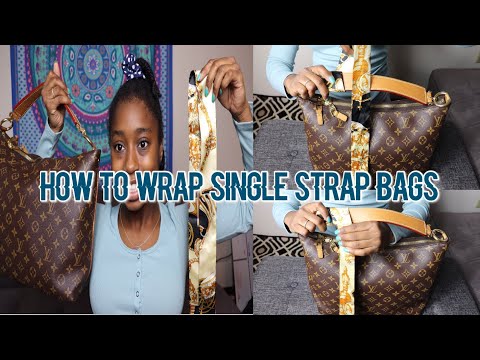 How to tie a twilly on single strapped bag 