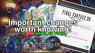 Important changes worth knowing for patch 6.0 ! | FFXIV Endwalker