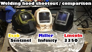 Welding hood shootout:  Miller Vs Esab Vs Lincoln