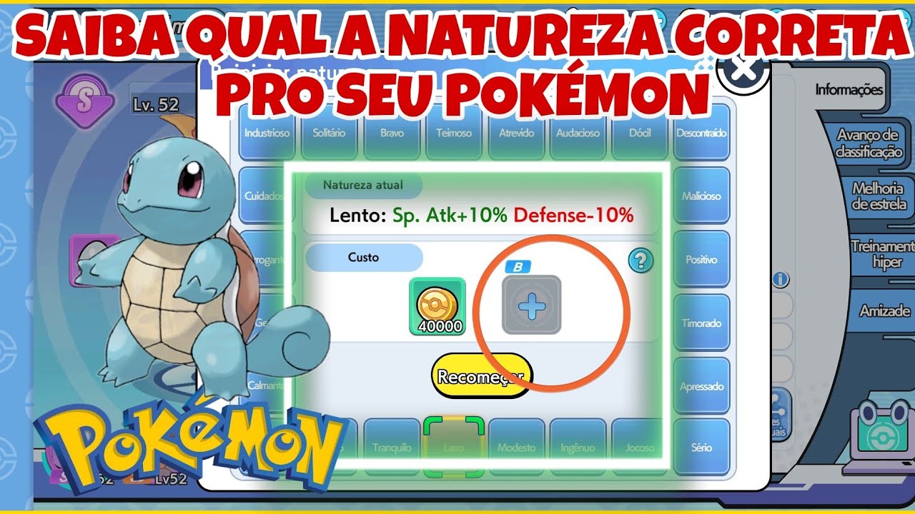 Pokémon Natures  Descubra os segredos dos Pokémon!