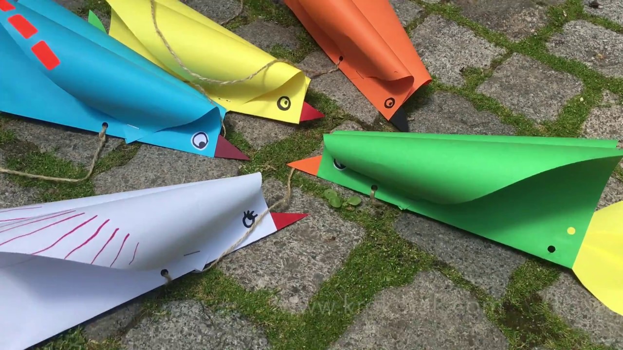 Vlieger maken van papier of plastic en voorbeelden om te knutselen - Mamaliefde