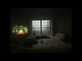 rainy day in bed playing video games | white noise | Peaceful People