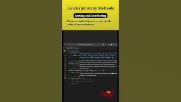 How to Use sort() and reverse() to Sort Arrays in JavaScript? #javascript #array #coding #webcoding