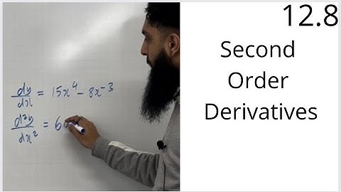 Edexcel AS Level Maths: 12.8 Second Order Derivatives