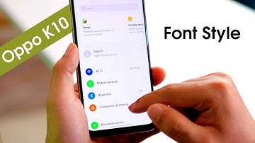 How to Change Font Style in Oppo K10 5g | Oppo K10 Font Style & Size Change Kaise Kare