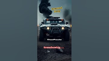 Futuristic Armored Jeep: Transformation #transformers #youtubeshorts #shorts