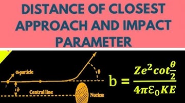 Atoms 02: Impact parameter|| Distance of closest approach|| Atomic physics