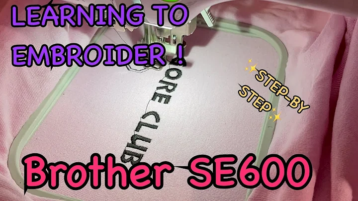 EMBROIDER right OUT THE BOX Brother SE600 - STEP B...