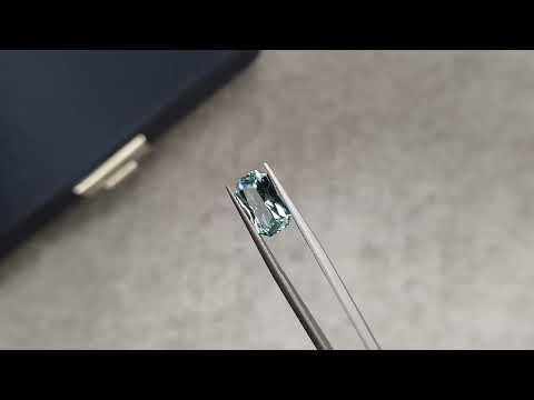 Radiant cut aquamarine 3.01 carats Video  № 1