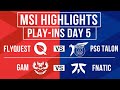 Msi highlights all games day 5  msi 2024 playins round 3