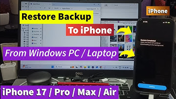 How to Restore iPhone Backup From Windows Laptop or PC | iPhone 17, 17 Pro Max, Air