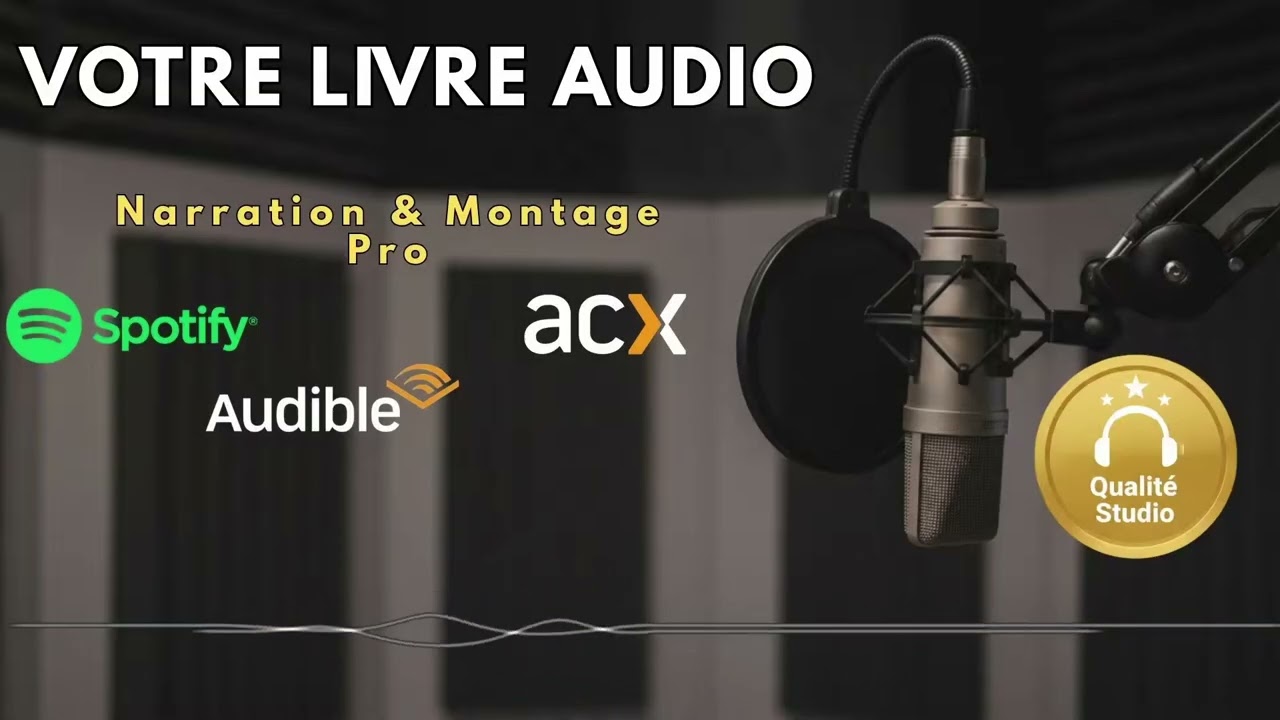 narrer votre livre audio en voix pro française  ACX Ready