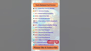 Abbreviations, Full forms #gk #shorts #shortvideo #reels #short #fullform #fullforms