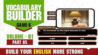 vocabulary builder development volume 01 game 6 part 5 build your english more strong