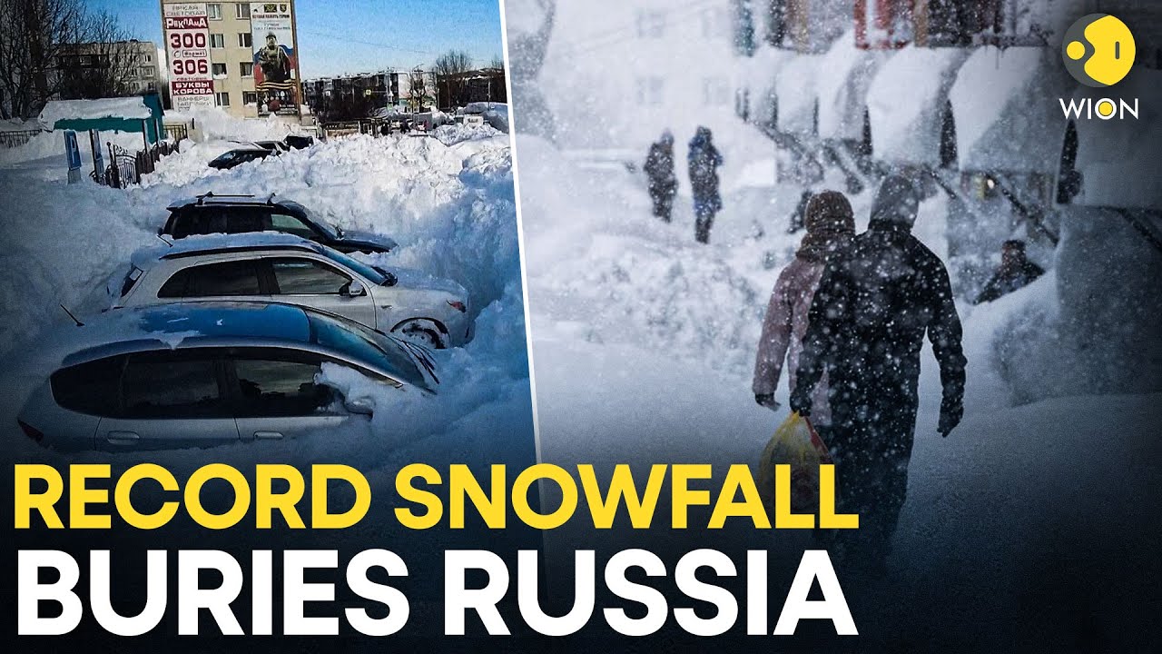Record Snowfall Paralyzes Russia’s Kamchatka As 1.8 Metres Of Snow Bury Region | WION Original