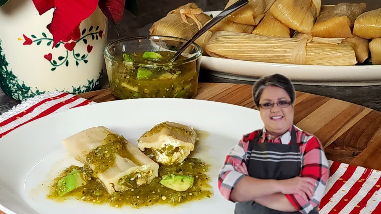Green Chile Chicken and Cheese TAMALES Easy Ingredients Step by Step ️ YouTube