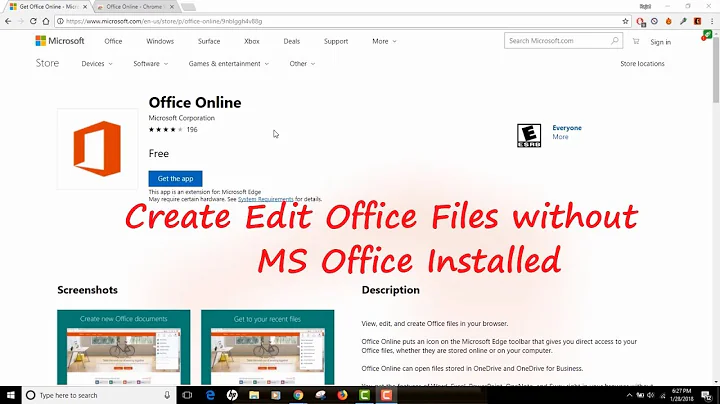 Create or Edit Microsoft Office Files without Installing MS Office Suite